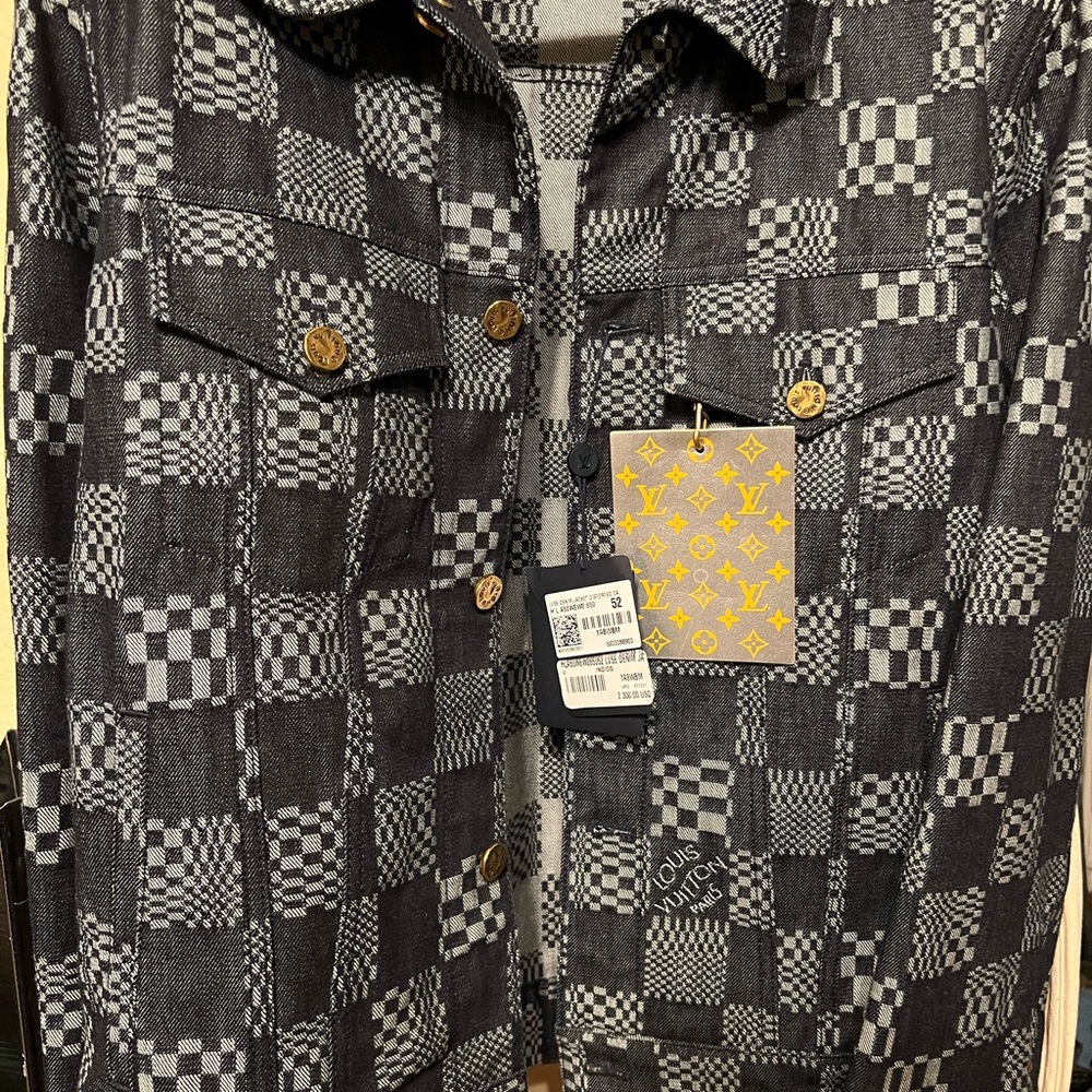 Louis Vuitton Nigo Grey Denim Jacket.